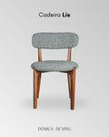 Cadeira Lis – Curvas orgânicas e estilo elegante