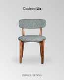 Cadeira Lis – Curvas orgânicas e estilo elegante