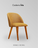 Cadeira Íris – Design envolvente e conforto acolhedor